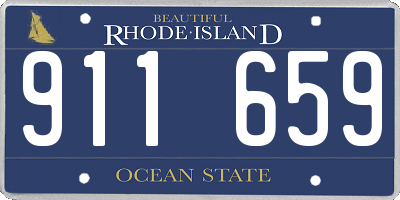 RI license plate 911659