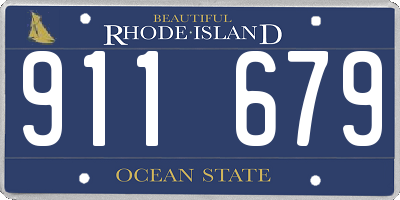 RI license plate 911679