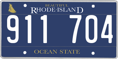 RI license plate 911704