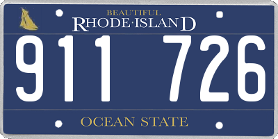 RI license plate 911726