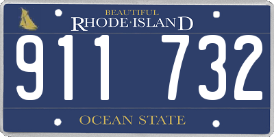 RI license plate 911732
