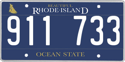 RI license plate 911733
