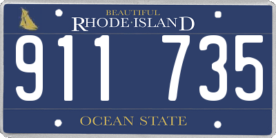 RI license plate 911735