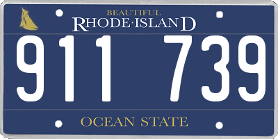 RI license plate 911739