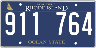 RI license plate 911764