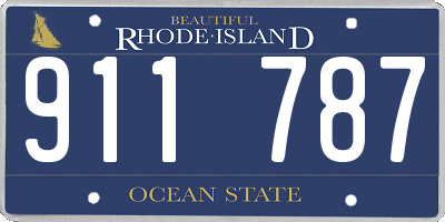 RI license plate 911787