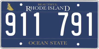 RI license plate 911791
