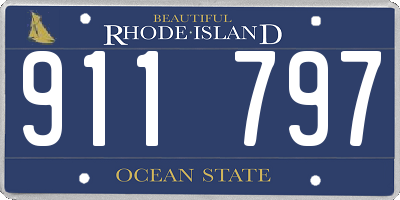 RI license plate 911797