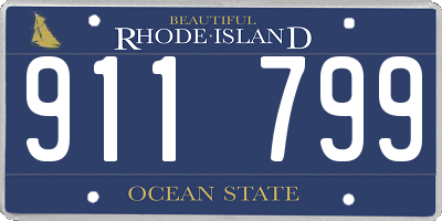 RI license plate 911799