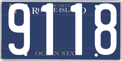 RI license plate 9118