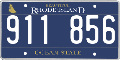 RI license plate 911856