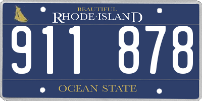 RI license plate 911878