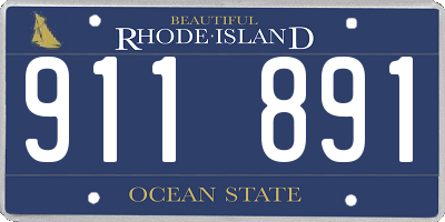 RI license plate 911891