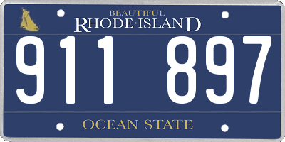 RI license plate 911897