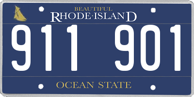 RI license plate 911901