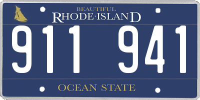 RI license plate 911941