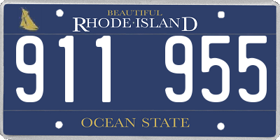 RI license plate 911955