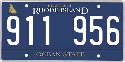 RI license plate 911956