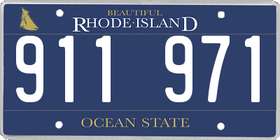 RI license plate 911971