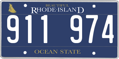RI license plate 911974