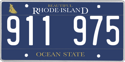 RI license plate 911975
