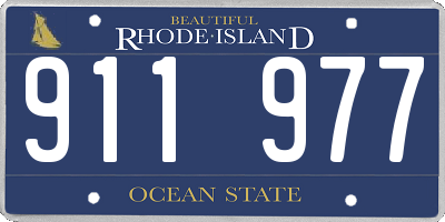 RI license plate 911977