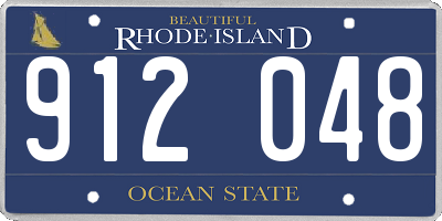 RI license plate 912048