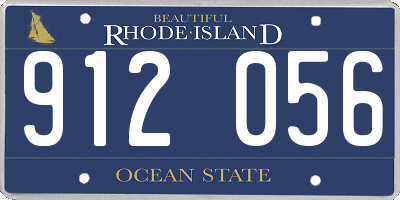 RI license plate 912056
