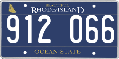 RI license plate 912066