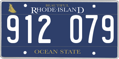 RI license plate 912079