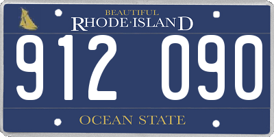 RI license plate 912090