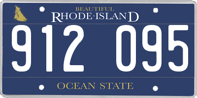 RI license plate 912095