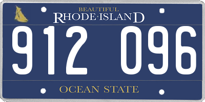 RI license plate 912096