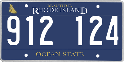 RI license plate 912124