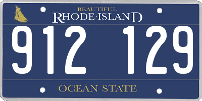 RI license plate 912129