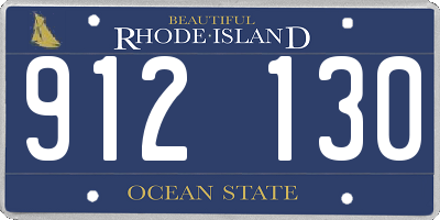 RI license plate 912130