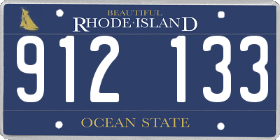 RI license plate 912133