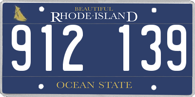 RI license plate 912139