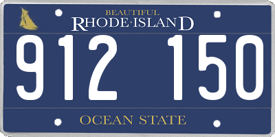 RI license plate 912150