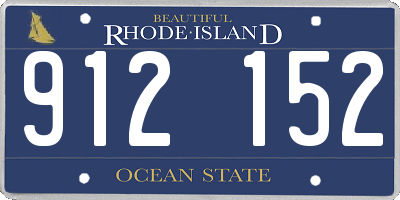 RI license plate 912152