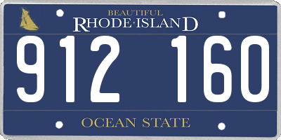 RI license plate 912160
