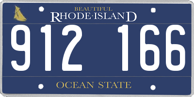 RI license plate 912166