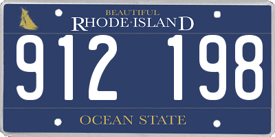 RI license plate 912198