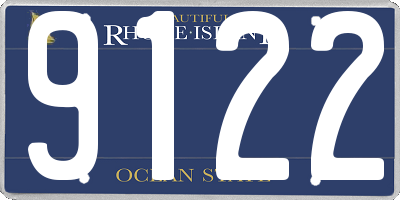 RI license plate 9122
