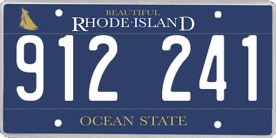 RI license plate 912241