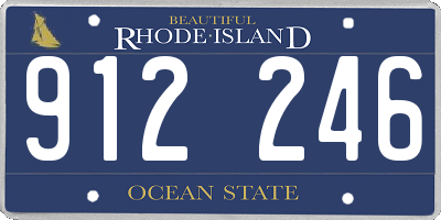RI license plate 912246