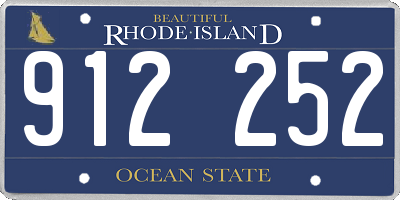 RI license plate 912252