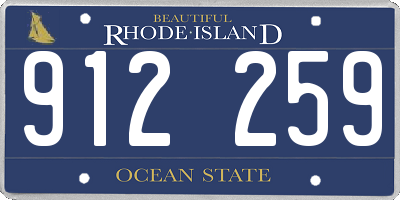 RI license plate 912259