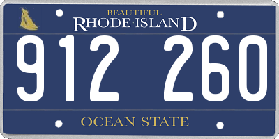 RI license plate 912260