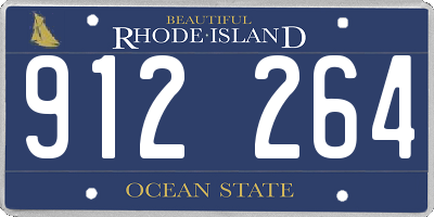 RI license plate 912264